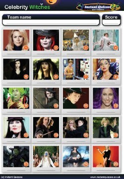 Celebrity Quiz on Halloween Quiz Questions  Halloween Quizzes Halloween Picture Quiz